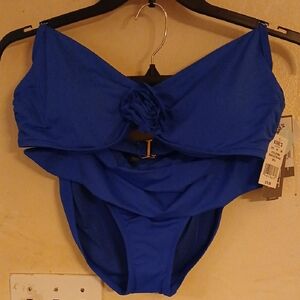Elegant Blue Women's Swim Suit Bikini...retail 140.00. NWT! Size XL. LOFT Brand